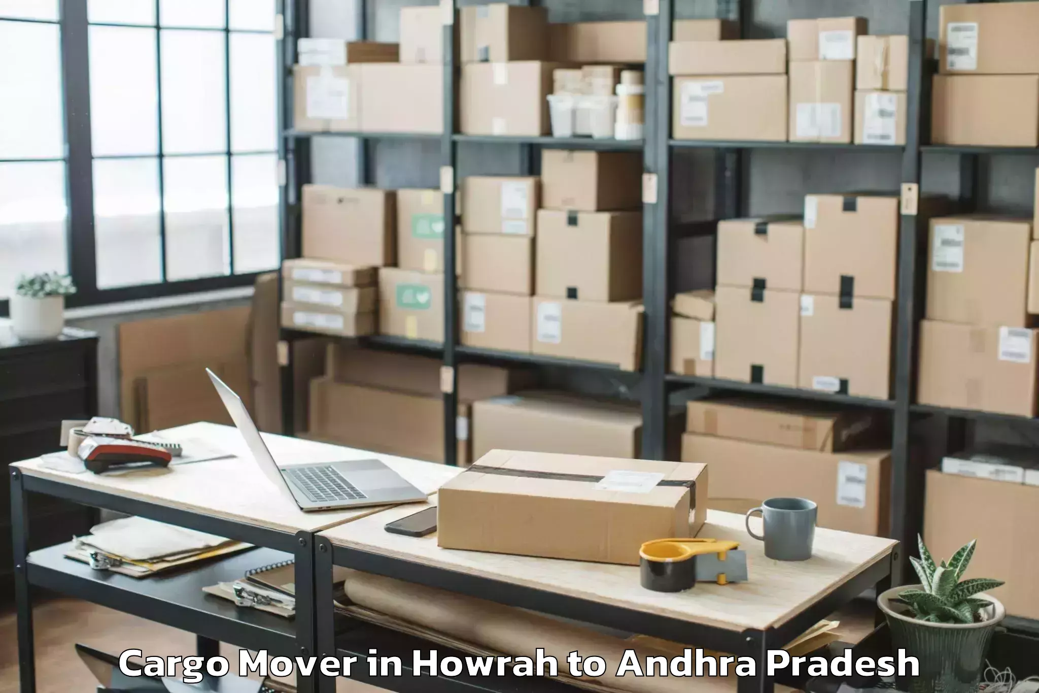 Book Howrah to Reddigudem Cargo Mover Online